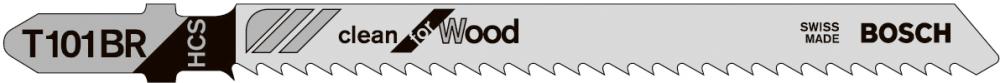 Stichsägeblatt T 101 BR Bosch VE à 5 Stück Clean for Wood