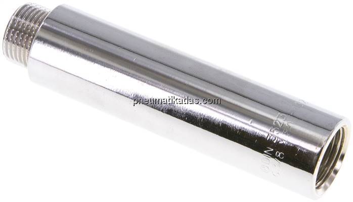 Gewindeverlängerung G 3/8"-80mm, Messing verchromt