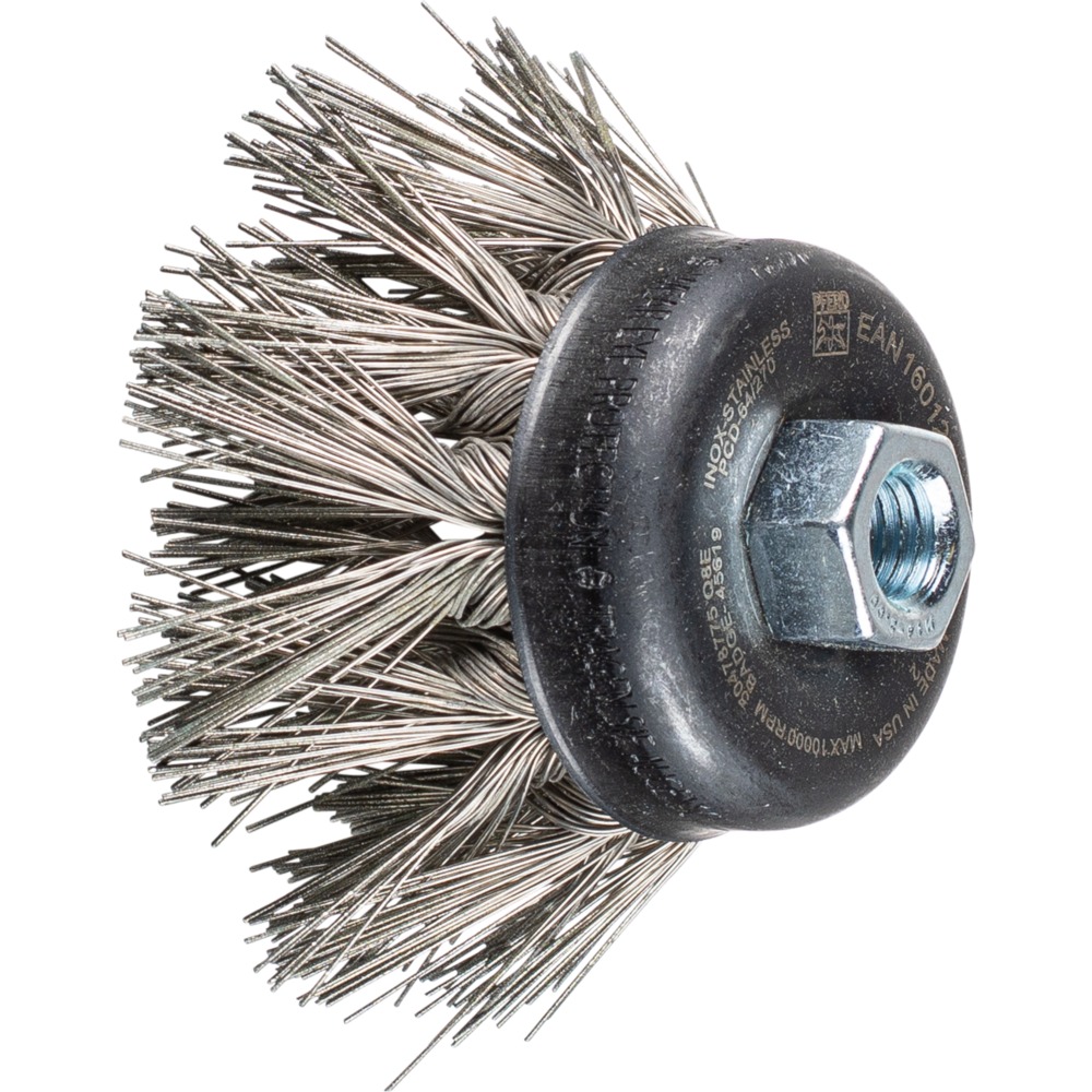 Topfbürsten mit Gewinde TBG 65/M14 INOX 0,50 DIA 270