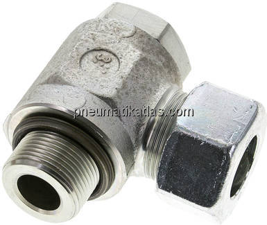 Winkel-Schwenkverschraubung M 33x2-25 S (M36x2), Stahl verzinkt