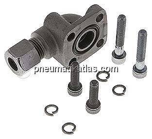 Winkel-Flanschverschraubung Pumpenflansch LK 35, 10 L (M16x1,5)