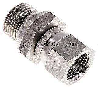 Einstellb. Einschraubverschr. UNF 9/16"-18(IG)-G 3/8"(AG)