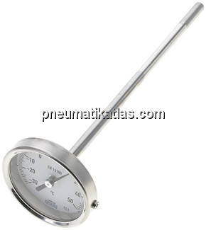 Bimetallthermometer, waagerecht D63/-30 bis +50°C/200mm