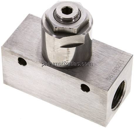 Drosselrückschlagventil, G 1/2", Edelstahl