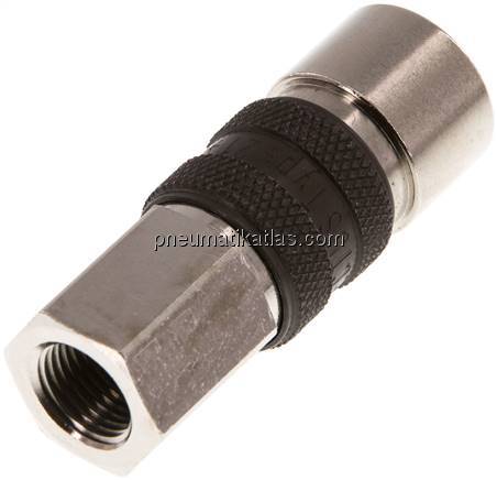 Kupplungsdose (NW5) G 1/8"(IG), braun, Dreieck 9,5 mm