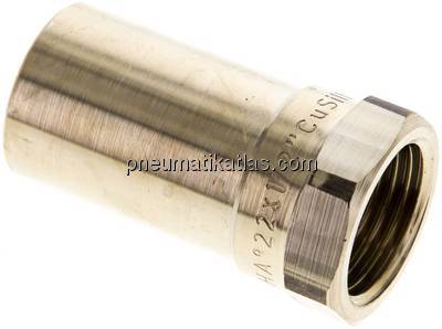 Pressfitting, Übergangsmuffennippel 22mm außen/Rp 1/2" IG