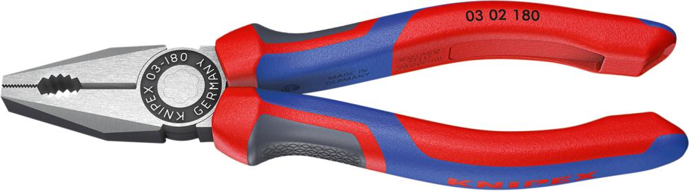Kombinationszange poliertmit Mehrkomponenten-Griffen 200mm KNIPEX