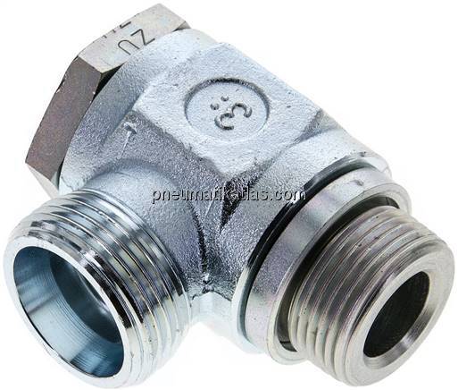 Winkel-Schwenkverschraubung G 3/4"-20 S (M30x2), ohne Mutter & Schneidring, Stah