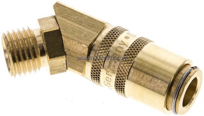 45°-Temperierkupplungsdose 9mm Zapfen,M 14x1,5(AG)