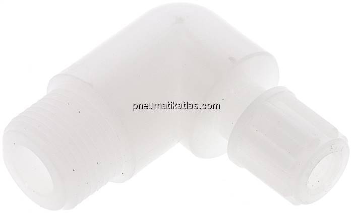 Winkel-Verschraubung G 3/8"-6x4mm, PVDF