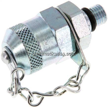 Messanschluss M16x2 - M 8x1 (AG), Stahl verzinkt