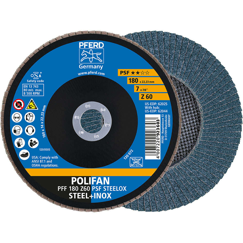 POLIFAN-Fächerscheiben PFF 180 Z 60 PSF STEELOX