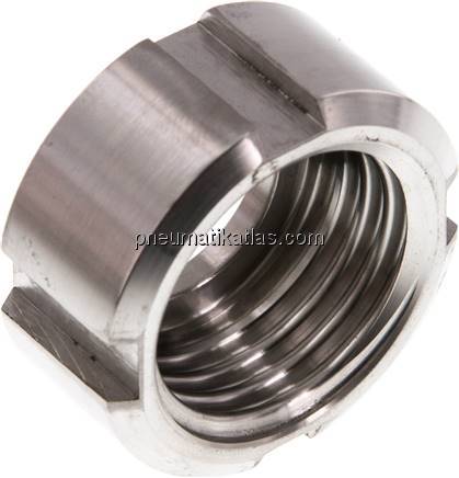 Nutmutter (Milchgewinde) Rd 28 x 1/8", 1.4301