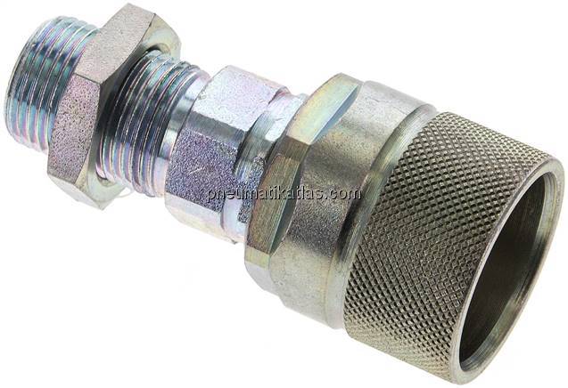 Schott-Schraubkupplung, Stecker Baugr.2, 12 S (M20x1,5)