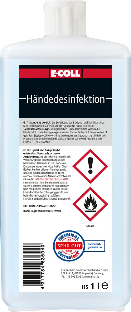 Händedesinfektion 1L E-COLL