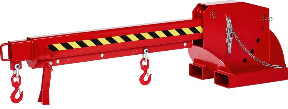 Kranarm Typ RKT-3 6-fach ausziehb.3000kg 5-fach verst. 2260-3760 RAL 3000 feuerrot