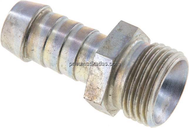 Schlauchnippel M 18x1,5 AG, 11 - 12mm, Stahl verzinkt