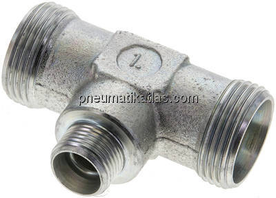 T-Schneidringverschraubung 22 L (M30x2)-12 L (M18x1,5)-22 L (M30x2), ohne Mutter