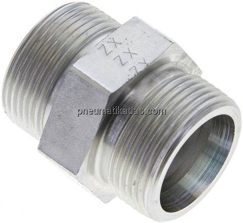 Gerade Schneidringverschraubung 25 S (M36x2), ohne Mutter & Schneidring, Stahl v