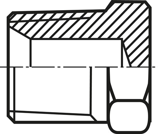 Zeichnung: Verschlussstopfen mit Außensechskant