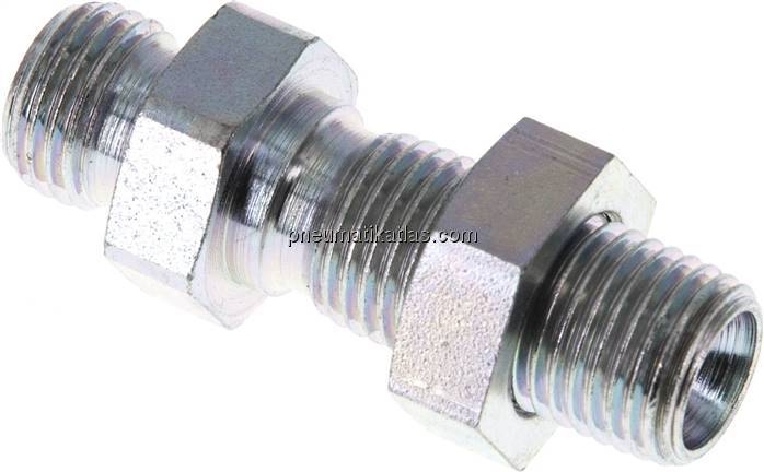 Schottnippel, 60°-Kegel G 1/4", Stahl verzinkt