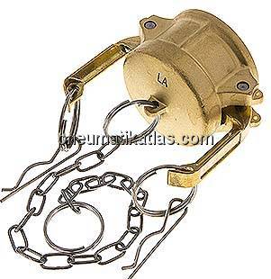 Kamlock-Verschlusskappe (DC) 1-1/2", Messing