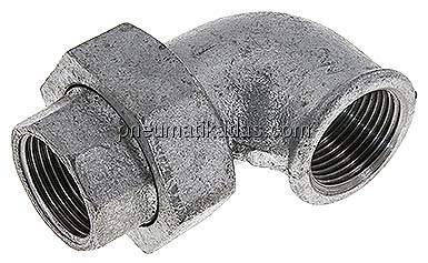 Winkel-Verschraubung flach dichtend Rp 1" (IG)