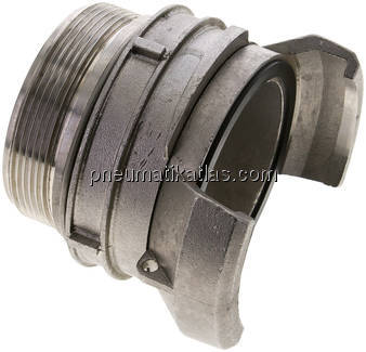 Guillemin-Kupplung G 2-1/2" (AG), Edelstahl, mit Verriegelung