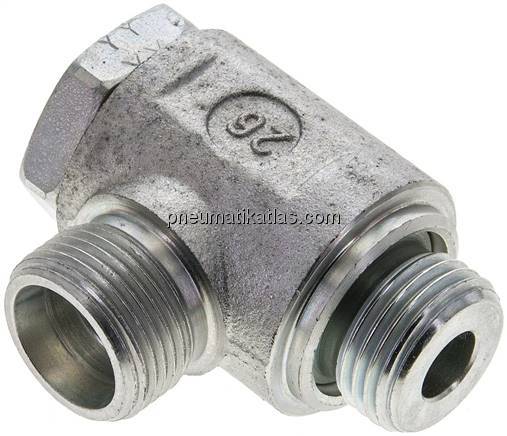 Winkel-Schwenkverschraubung G 1/2"-14 S (M22x1,5), ohne Mutter & Schneidring, St