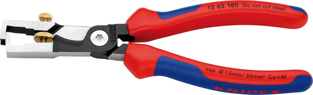 Abisolier-/Kabelschere 180mm pol.m.M.K.Gr.Knipex