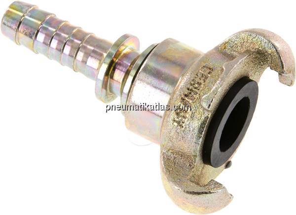 Kompressorkupplung 13 (1/2") mm Schlauch, drehbar, S-Bund