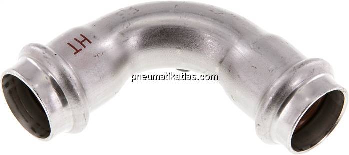 Pressfitting, 90° Bogen, 22mm innen, 1.4404