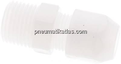 Rohrdurchführung R 1/2"-12x10mm, PVDF (FDA)