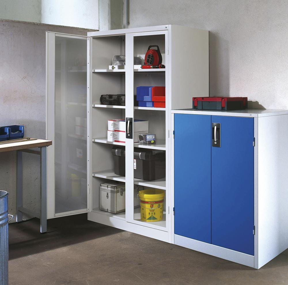 Schrank mit Sichtfenster 8531-055 / 7035 / 5012