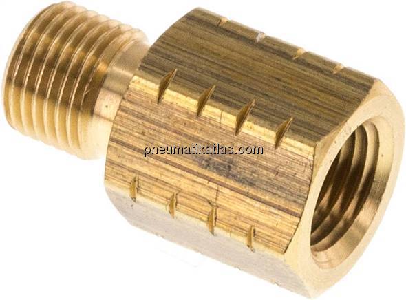 Reduziernippel G 1/8"(AG)-NPT 1/8"(IG), Messing