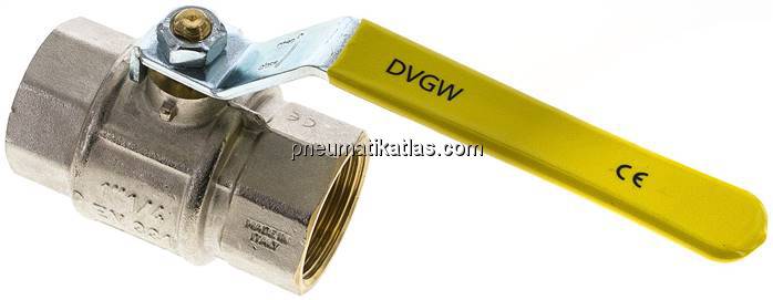 Messing-Kugelhahn, Rp 1-1/4", 0 - 30bar, für Sauerstoff (Industrie)