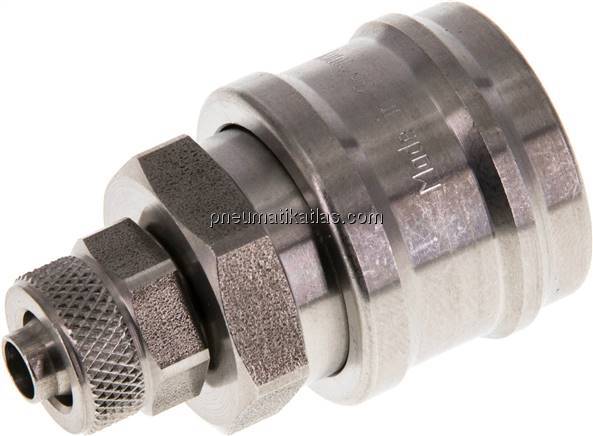 Kupplungsdose (NW7,2) 8x6mm Schlauch, Edelstahl