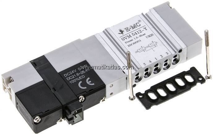 Magnetventil für S1V, 2x 3/2-Wege (NC/NC)