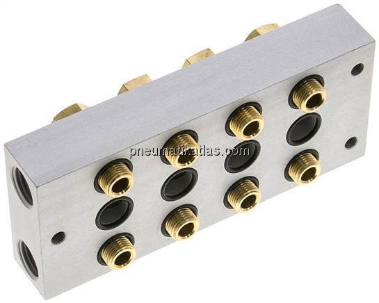 P-R-S-Leiste inkl. Hohlschrauben und Dichtungen für Ventilbaureihe M04 / P04