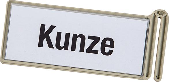 Beschriftungsclip groß rechts oder links 129 x 57 x 7 mm hellgrau