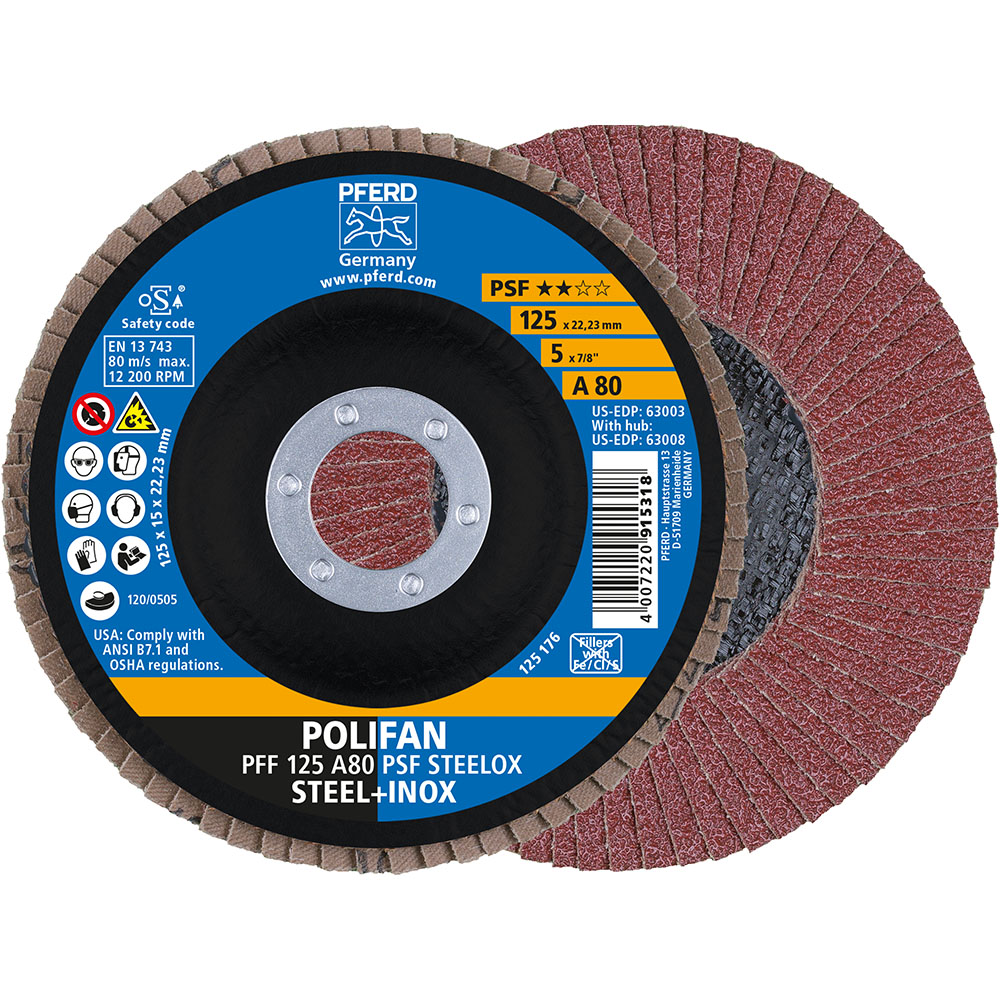 POLIFAN-Fächerscheiben PFF 125 A 80 PSF STEELOX
