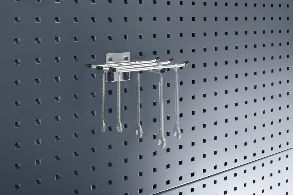 Sechsfachhalter B170xT150xD6 mm 6 Halter 80 mm für Lochplatten bott