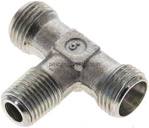 T-Schneidringverschraubung R 1/4"-10 L (M16x1,5), ohne Mutter & Schneidring, Sta