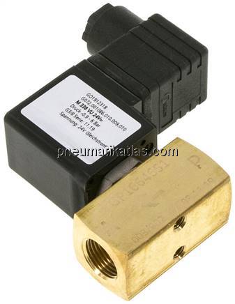 3/2-Wege Vakuumventil, G 3/8", -0,9 bis 6bar, 230 V AC