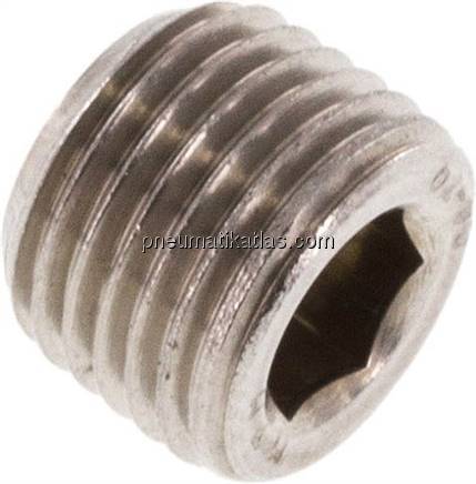 Verschlussstopfen Innenskt. M 10x1 (konisch), V4A