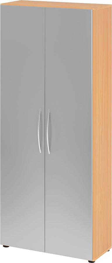 Schrank 4100 BM, 5 OH K: Buche / F: Silber 80x34,6x188 cm (BxTxH)