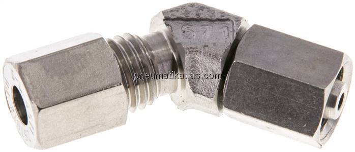 Einstellb. 45°-Schneidringverschraubung 6 L (M12x1,5), 1.4571