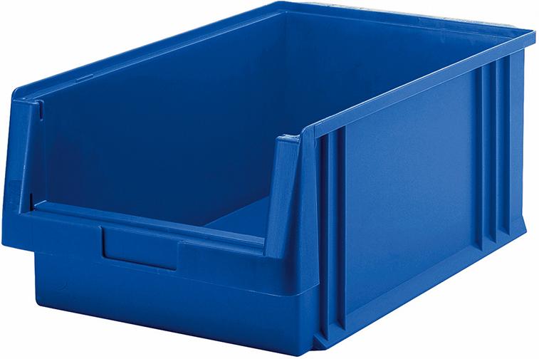 Sichtlagerkasten PLK 1 B315xT500xH200 mm blau LA-KA-PE