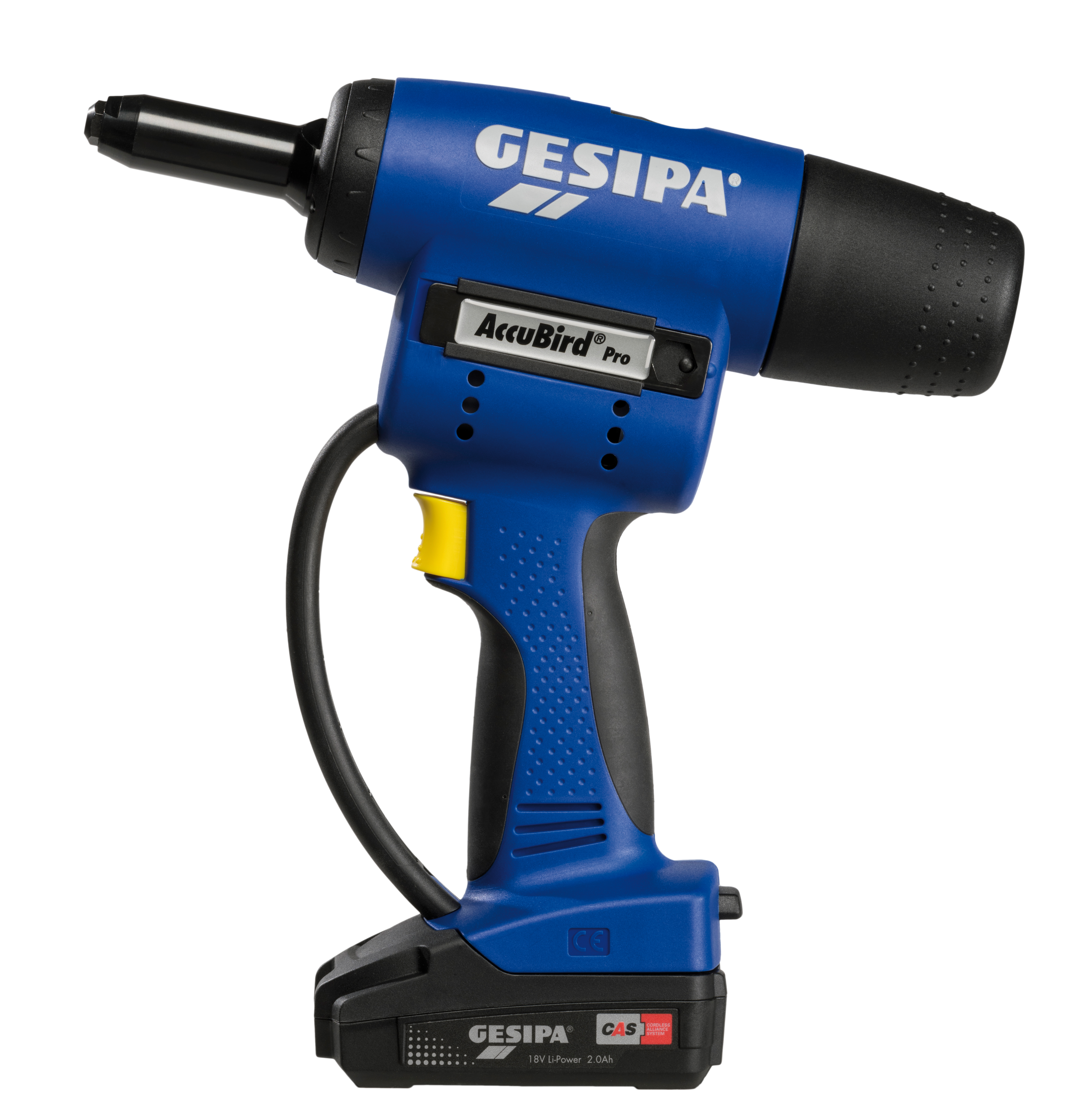 AccuBird Pro mit Andrückauslösung / mit 1 Li-Ion Akku 18V - 2,0 Ah / Ladegerät in L-Boxx