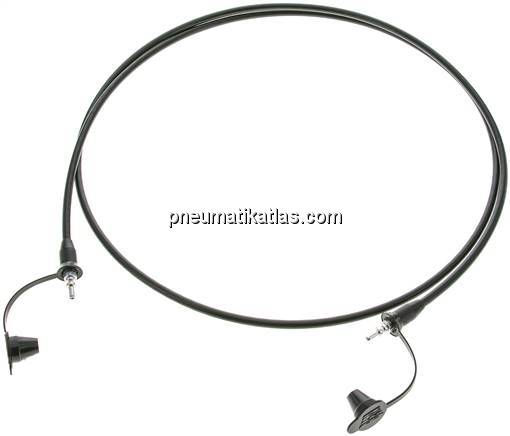 Messschlauch, 1.500mm, Steckanschluss - Steckanschluss